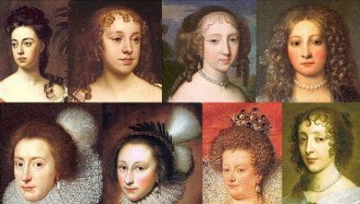 1600s women's hair