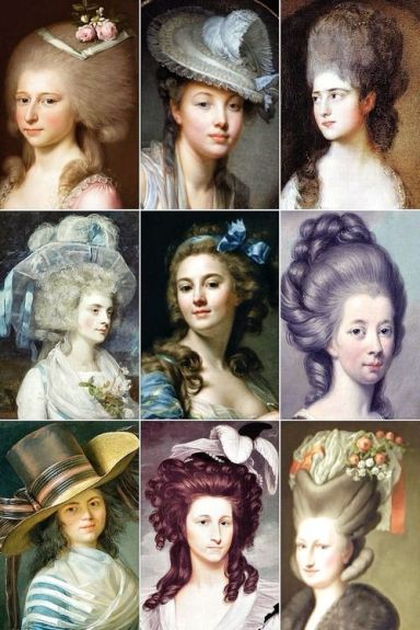 1700's women's hair