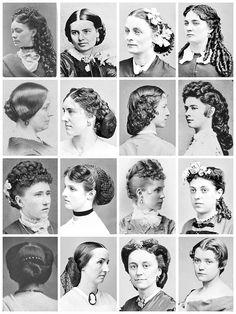 1850s women's hair