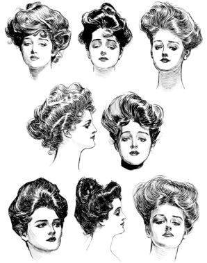 1880sish Women's hair